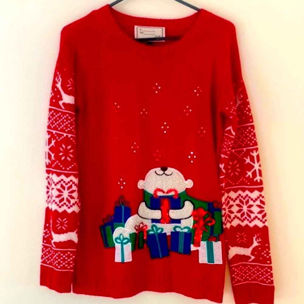 NWOT With Love Derek M Christmas Sweater